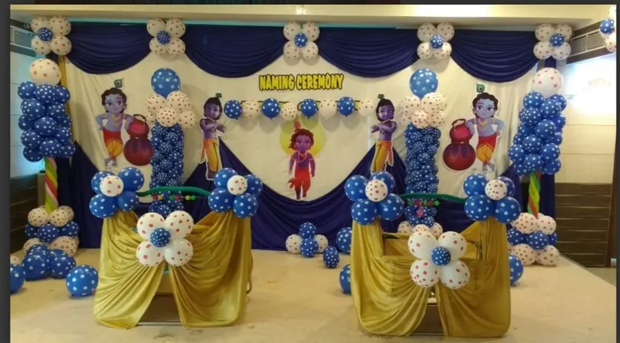 Naming ceremony balloon Decoration in Hyderabad