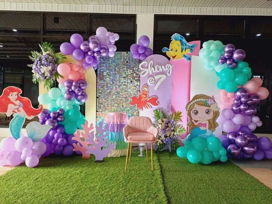 Mermaid theme birthday decoration in Hyderabad